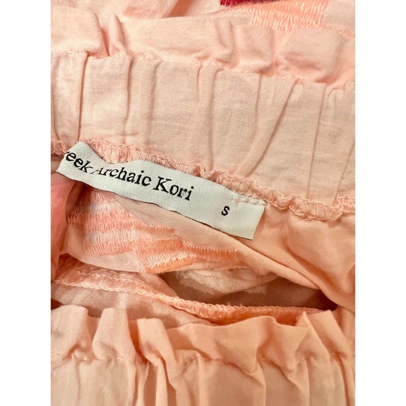 Greek Archaic Kori  Printed cotton miniskirt size S - Picture 9 of 11